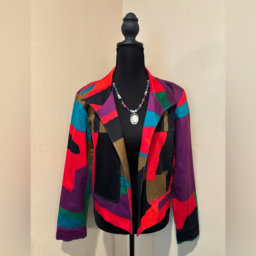 Patrick Christopher Summer Colorblock Blazer, siz… - image 7